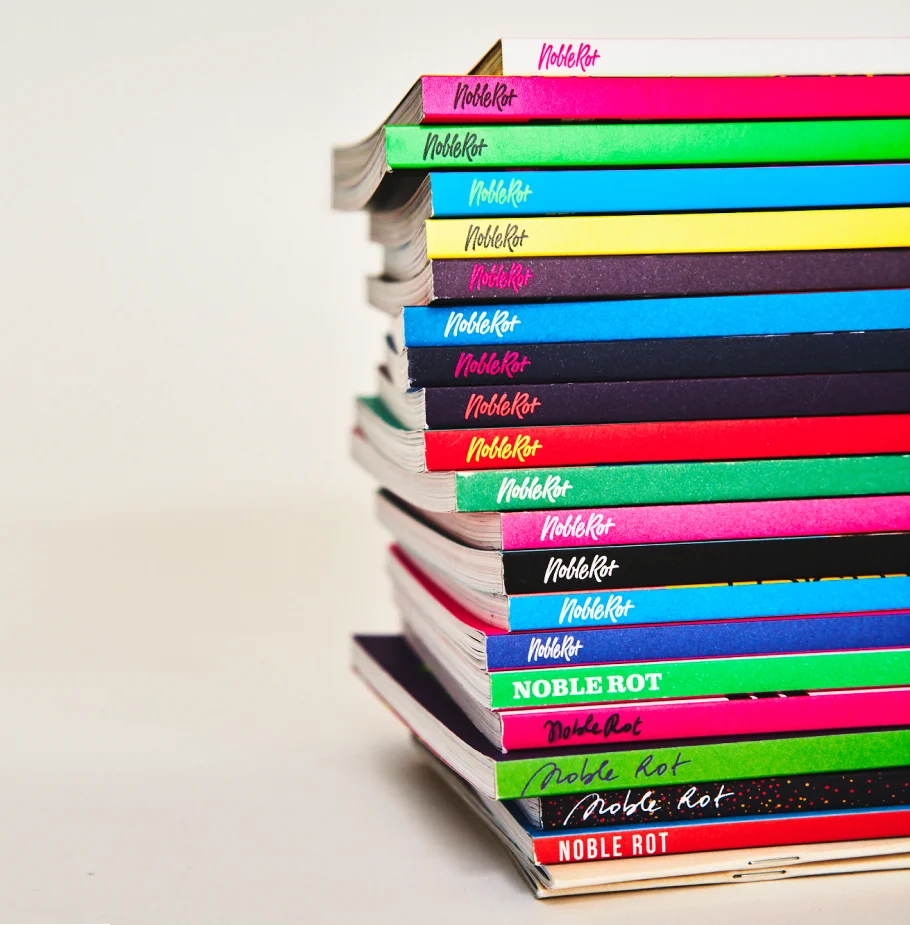 Stack of Noble Rot magazines
